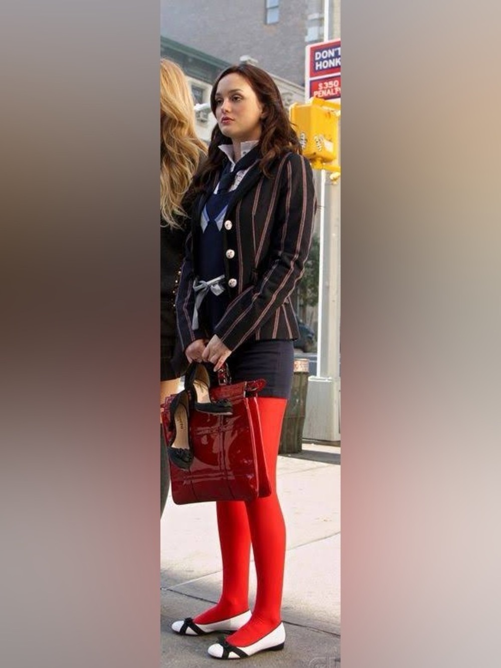 RARE Zara TRF Blair Waldorf Gossip Girl Striped Wool Blazer M ASO
(Fits like XS)